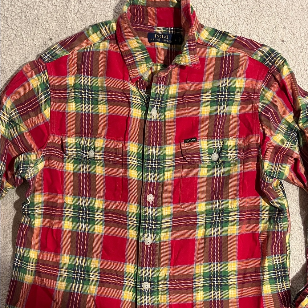 Vintage Polo by Ralph Lauren Multicolor Plaid Men's Shirt